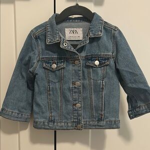 Zara Blue Jean Jacket Classic Denim Style